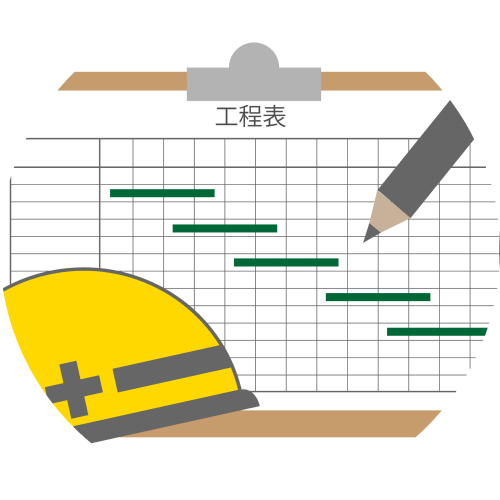 「近隣挨拶・工程表の提出」のイメージ画像