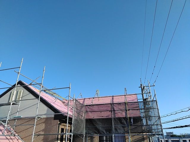 福井市で屋根のリフォーム（ゴムアスルーフィング敷）