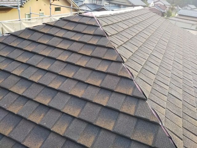福井市で屋根リフォーム。TILCOR・シングルCF工事３