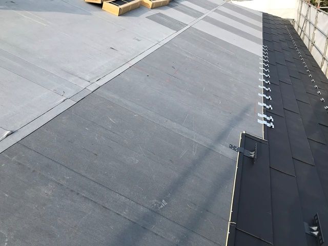 福井市でウッドピース屋根工事です１
