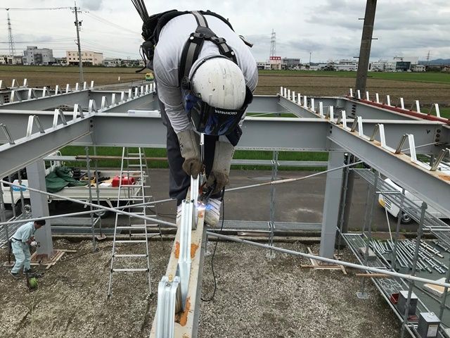 福井市で折板屋根の準備です
