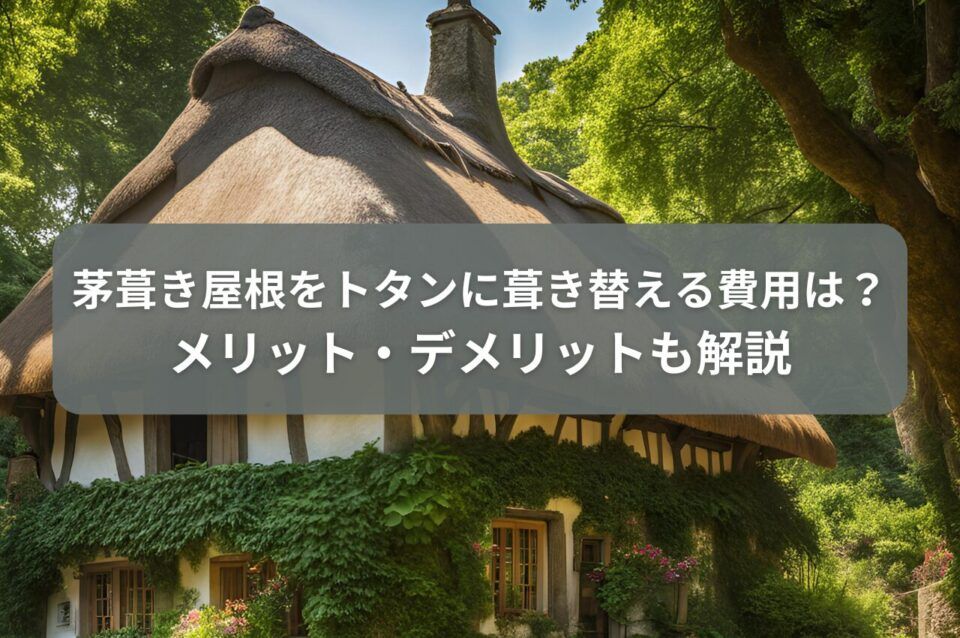 茅葺き屋根をトタンに葺き替える費用は？メリット・デメリットも解説