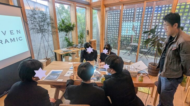 羽水高校1年生の生徒さんが会社訪問に