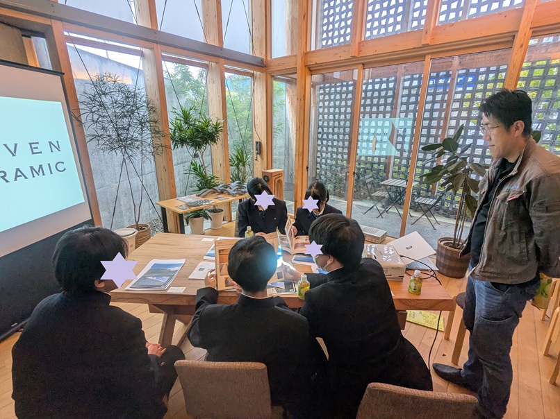 羽水高校1年生の生徒さんが会社訪問に